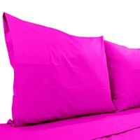 Juego De Sábanas 1 Plaza Diversión Clásico Fucsia 200 Hilos