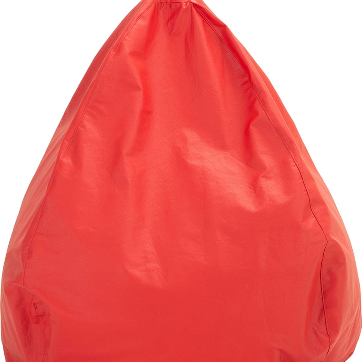 GENERICO - Funda Pouf Pera Infantil Rojo Eco Cuero 60x50x50 cm Máxima Design