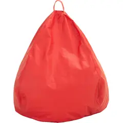 GENERICO - Funda Pouf Pera Infantil Rojo Eco Cuero 60x50x50 cm Máxima Design