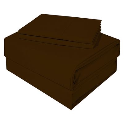 Imagen 2 del producto Juego De Sábanas 1 Plaza Diversión Clásico Chocolate 200 Hilos