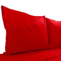 Juego De Sábanas 2 Plazas Diversión Clásico Rojo 200 Hilos