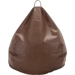 GENERICO - Funda Pouf Pera Café Eco Cuero 100x80x80 cm Máxima Design