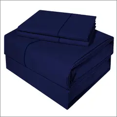 VICTORIANAS - Juego De Sábanas 1 Plaza Diversión Delicato Azul 300 Hilos