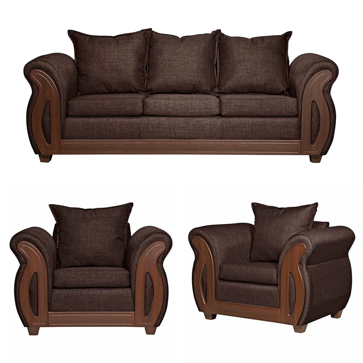 RUZAM MOBEL - LIVING 3-1-1 ISIDORA CAFE LINO