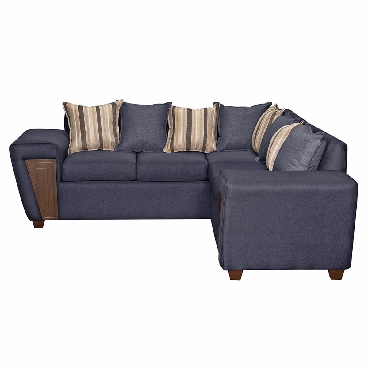 RUZAM MOBEL - SOFA SECCIONAL 5 CUERPOS CRETA MARENGO LINO