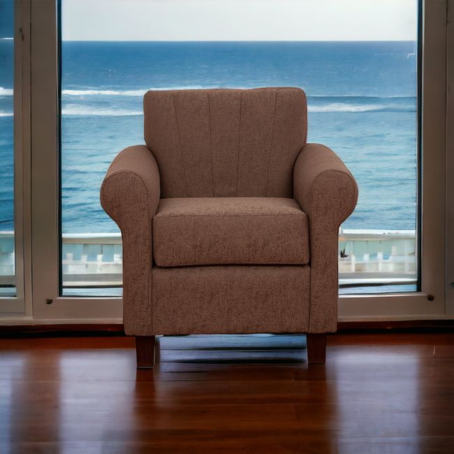 MUEBLES AMERICA - Poltrona Lucy Lino Sidelli  Café