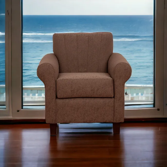 MUEBLES AMERICA - Poltrona Lucy Lino Sidelli  Café