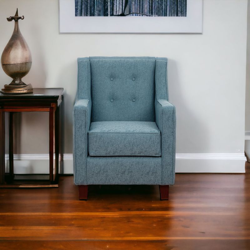 MUEBLES AMERICA - Poltrona Belén Lino Sidelli Azul Claro