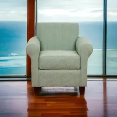 MUEBLES AMERICA - Poltrona Lucy Lino Sidelli Verde Agua