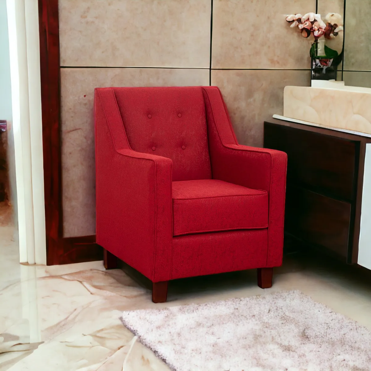 MUEBLES AMERICA - Poltrona Belén Lino Sidelli Burdeo