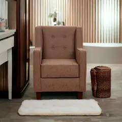 MUEBLES AMERICA - Poltrona Belén Lino Sidelli Café