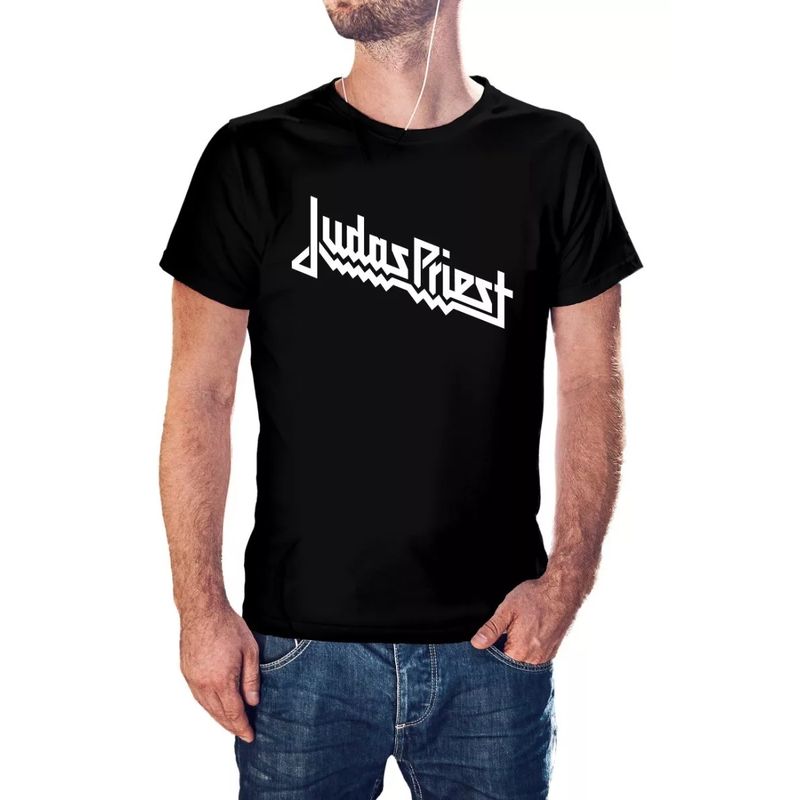 ROLY - Polera Judas Priest Hombre Algodón_.