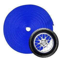 GENERICO - Moldura Para Llantas Decorativa Y Protectora AZUL Auto.