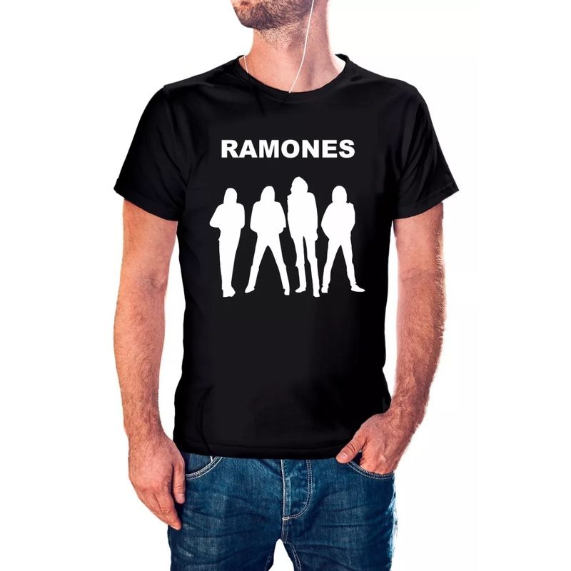 ROLY - Polera Ramones 01 Hombre Algodón