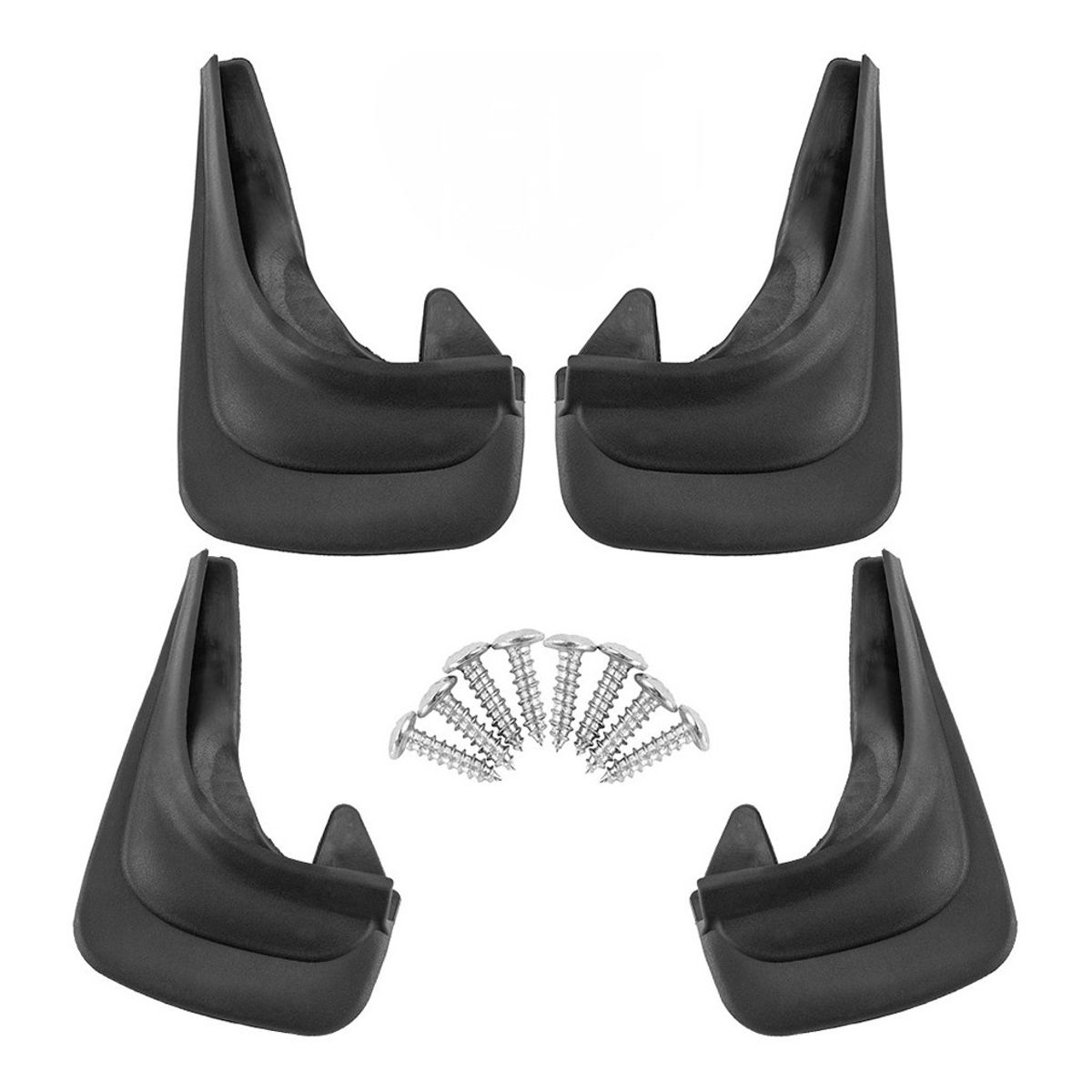 GENERICO - X4 Guardabarros Guarda Fango Auto Universal Goma