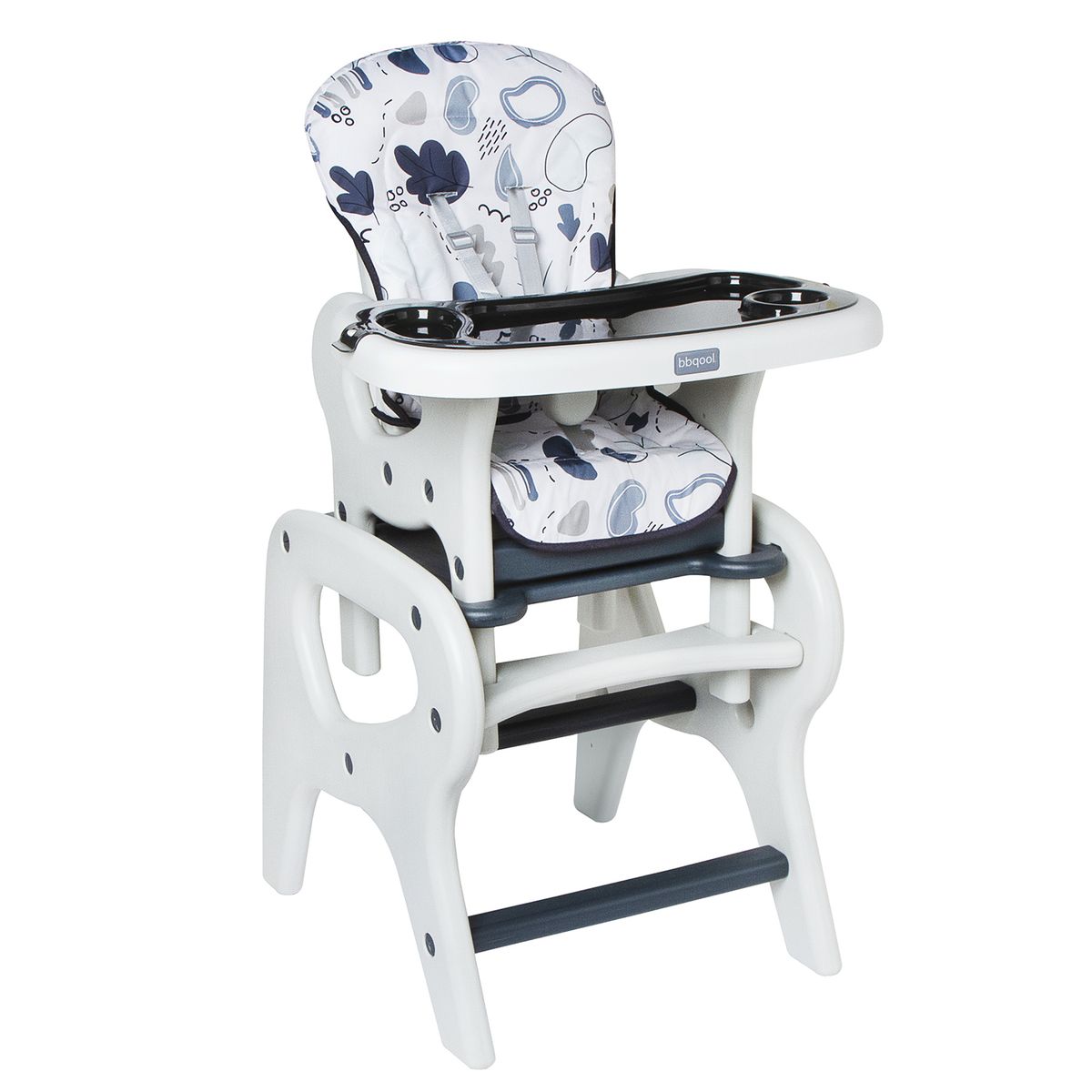 BBQOOL - Silla De Comer Escritorio Eat&Fun Grey