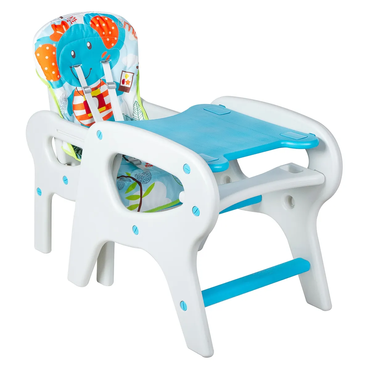 BBQOOL - Silla De Comer Escritorio Eat&Fun Blue