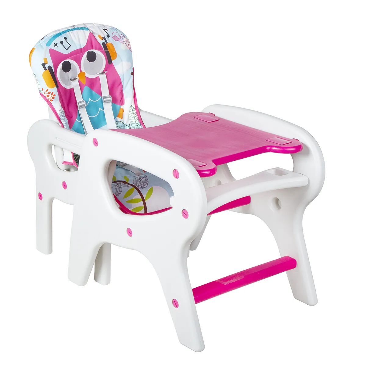 BBQOOL - Silla De Comer Escritorio Eat&Fun Pink
