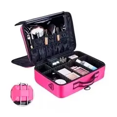 GENERICO - Maleta De Maquillaje De Mano Portatil Fucsia