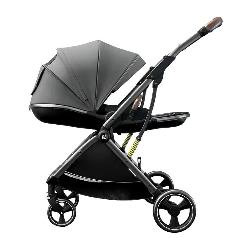 LUBABYCAS - Coche De Paseo Modo Apego Y Panorámico Gris Lubabycas