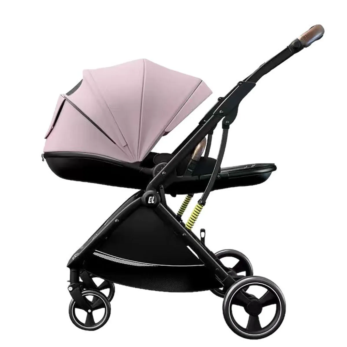 LUBABYCAS - Coche De Paseo Modo Apego Y Panorámico Rosado Lubabycas