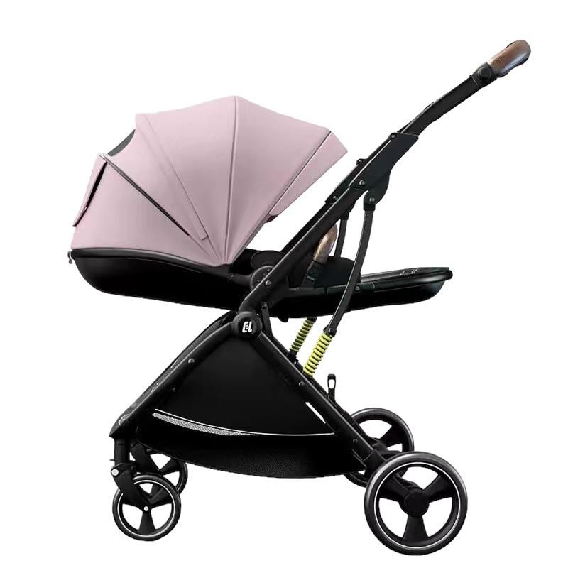 LUBABYCAS - Coche De Paseo Modo Apego Y Panorámico Rosado Lubabycas