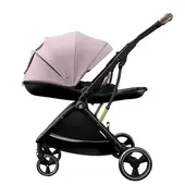 LUBABYCAS - Coche De Paseo Modo Apego Y Panorámico Rosado
