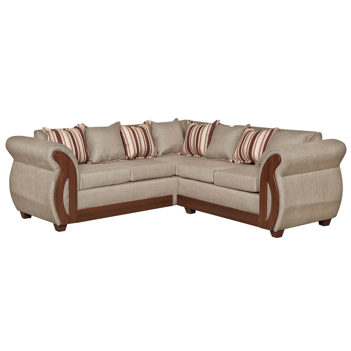 RUZAM MOBEL - SOFA SECCIONAL 5 CUERPOS ISIDORA BEIGE LINO