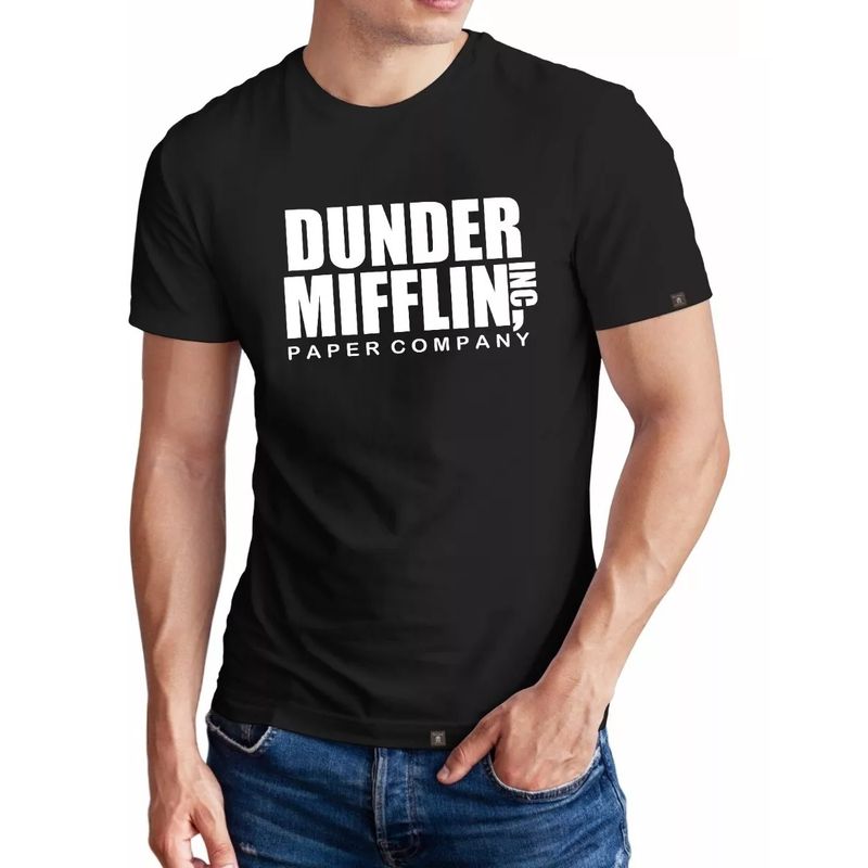 ROLY - Polera Negra Dunder Mifflin The Office