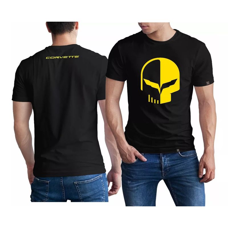 ROLY - Polera Negra Algodón Corvette Racing