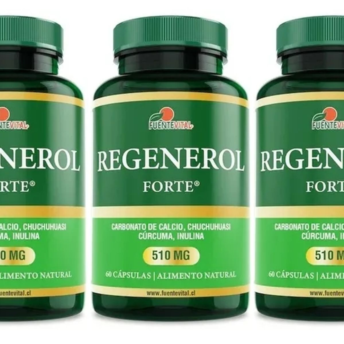 FUENTEVITAL - Calcio + Curcuma + Chuchuhuasi Fv 180 Caps 3x60. Articulaciones