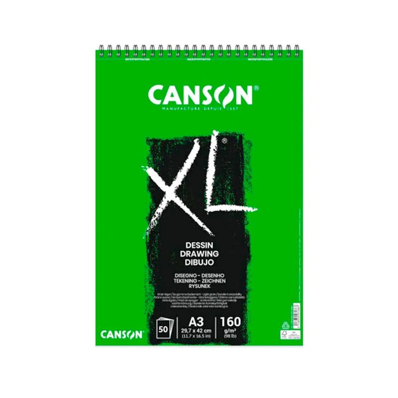 CANSON - Croquera Canson Xl Dessin Drawing A3 - 160gr