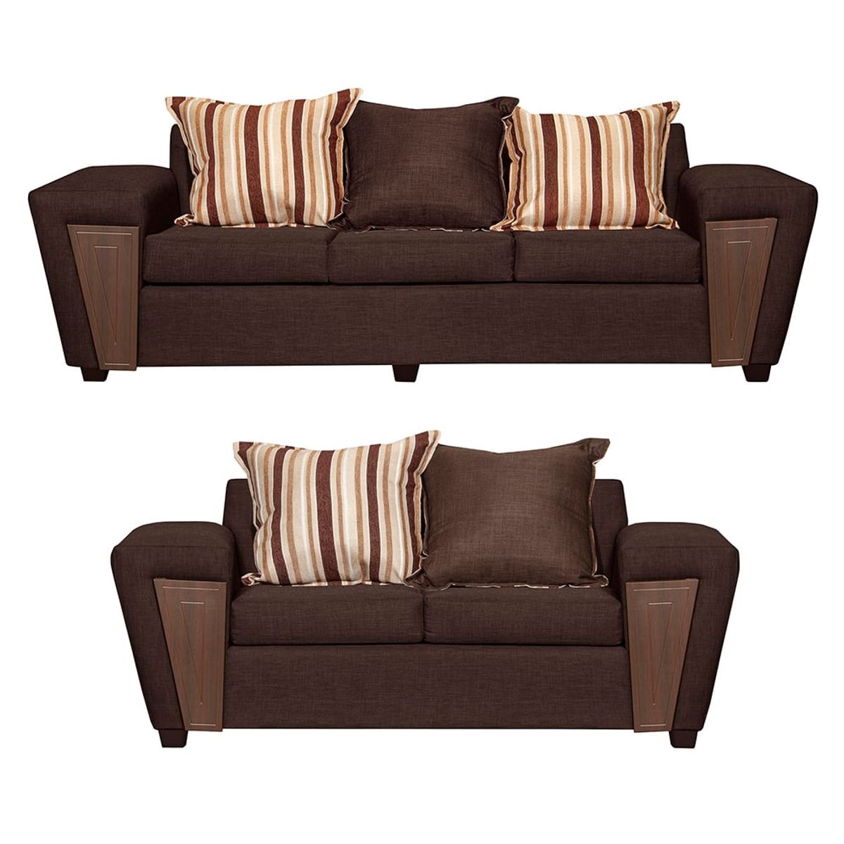 RUZAM MOBEL - SOFAS 3-2 CRETA CAFÉ LINO