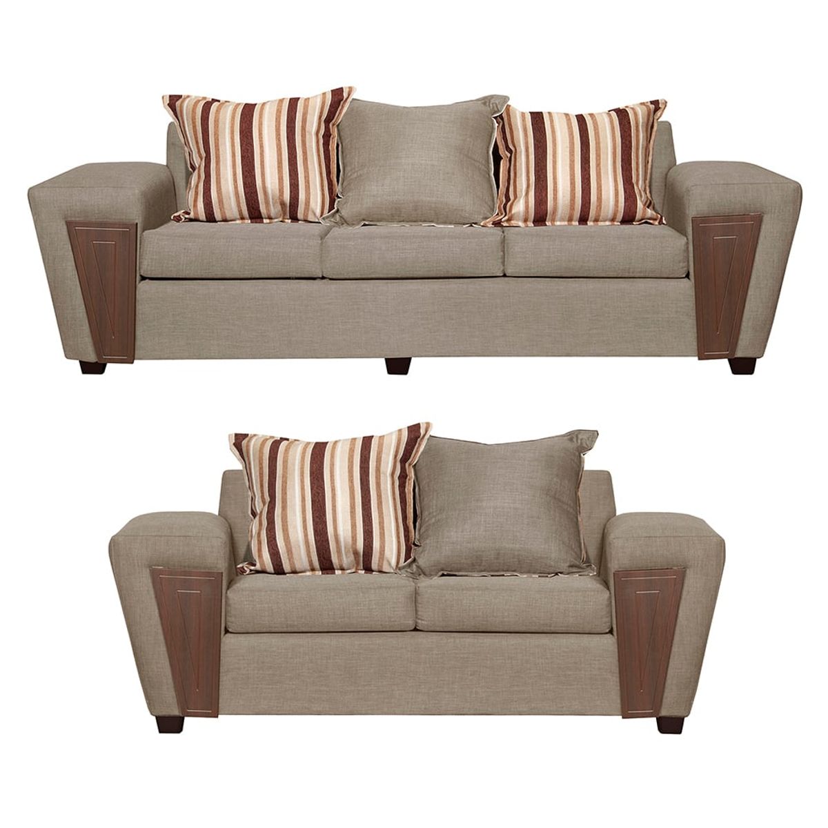 RUZAM MOBEL - SOFAS 3-2 CRETA BEIGE LINO
