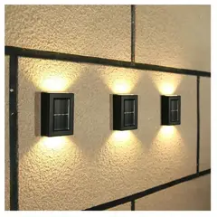 GENERICO - Lampara Aplique Solar X2 Exterior Impermeable