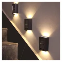 PACK x2 Aplique Solar de pared doble luz calida