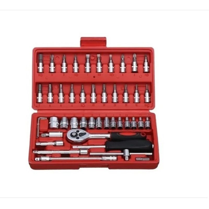 GENERICO - Caja set de Herramientas 46pcs Chicharra 14