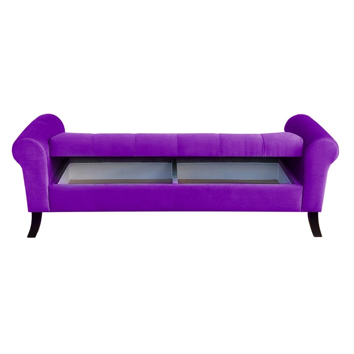 GENERICO - Banqueta Baúl Alejandria Color Morado Tamaño King 170x45x60cm