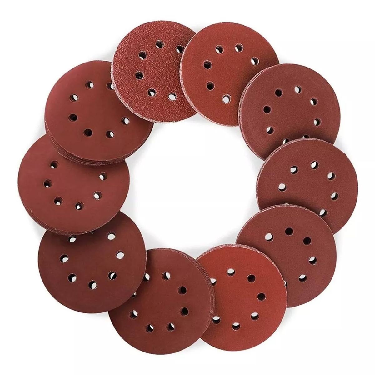 KUANGYE - Pack / Set 120 Lija Velcro De 5 / 125mm P40-60-80-100-120