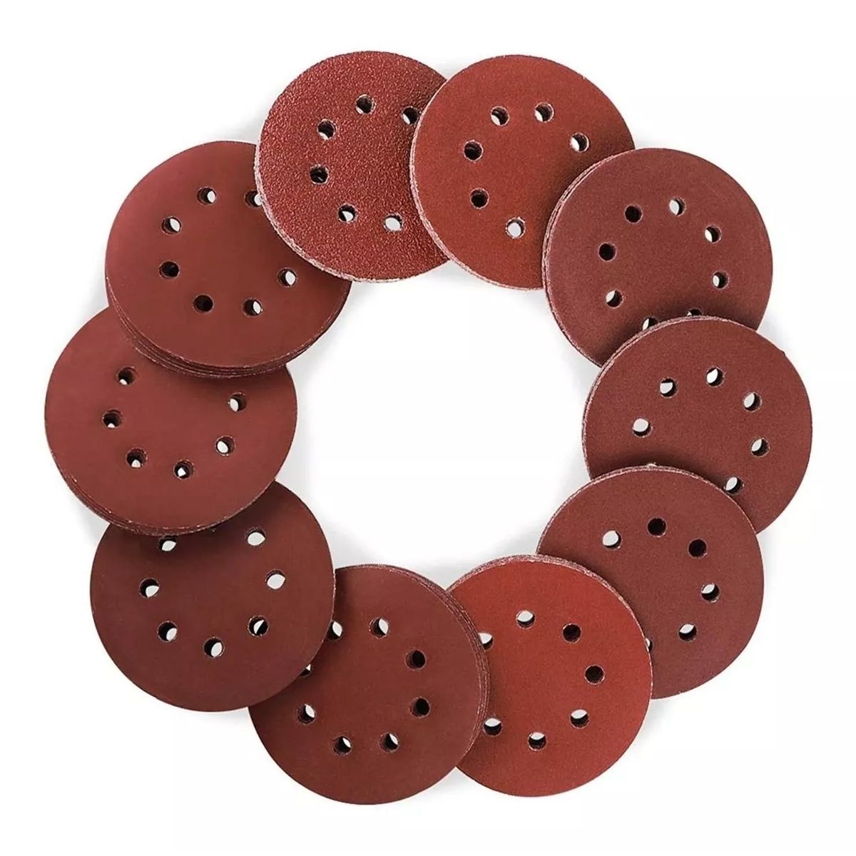 KUANGYE - Pack / Set 120 Lija Velcro De 5 / 125mm P40-60-80-100-120