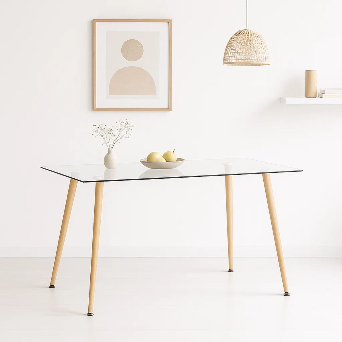 KLIK - Mesa de Comedor Vidrio Rectangular 120x80 KLIK