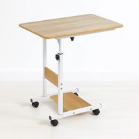 Mesa escritorio ajustable para computador roble