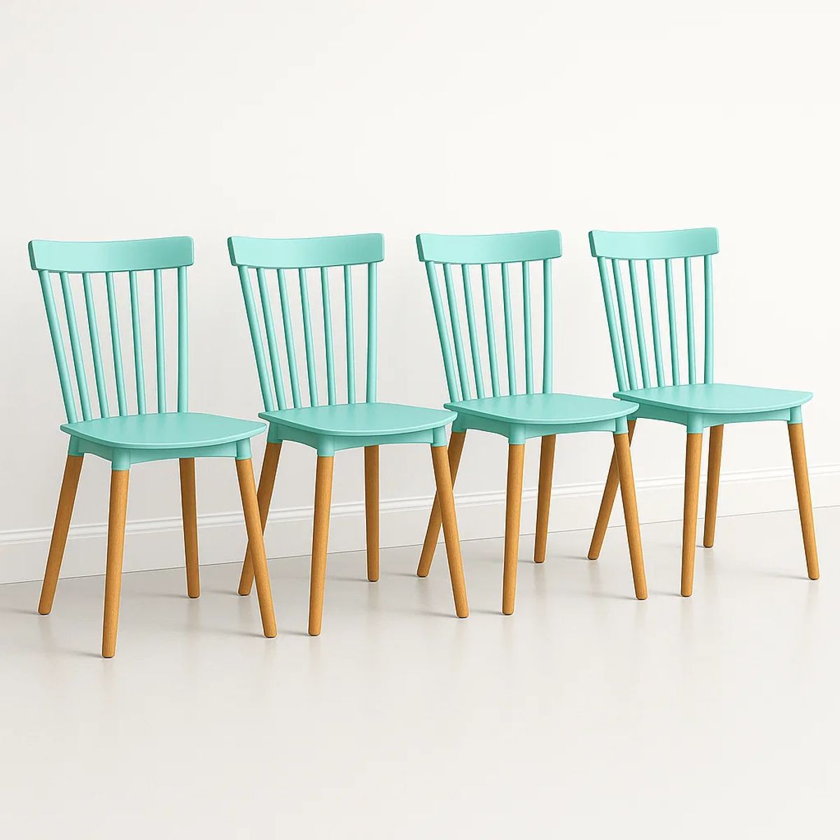 KLIK - Pack de 4 Sillas Windsor Menta KLIK