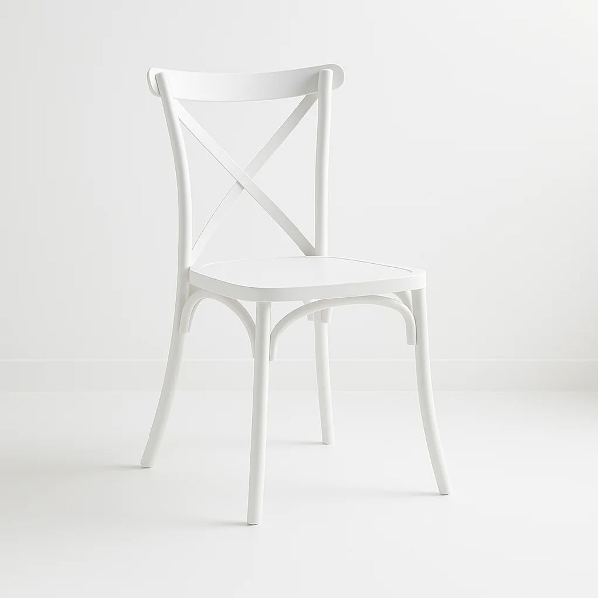 KLIK - Silla Crossback Danubio de Terraza Exterior o Comedor - Blanca KLIK