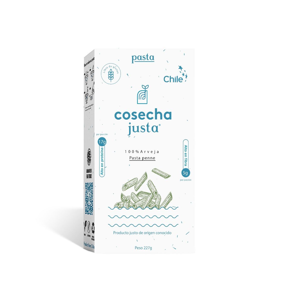 COSECHA JUSTA - Pasta penne de arvejas Sin gluten