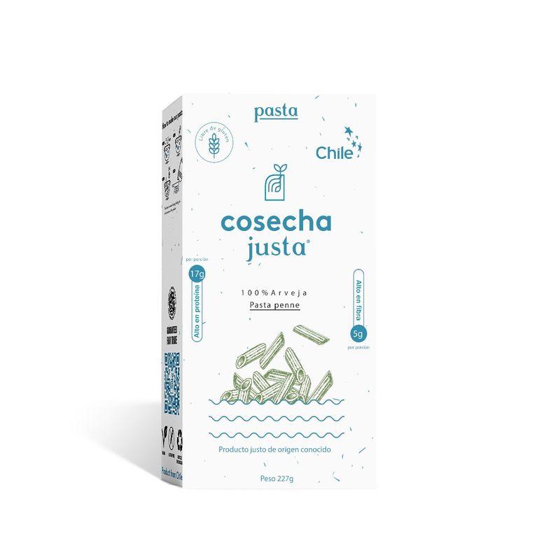 COSECHA JUSTA - Pasta penne de arvejas Sin gluten