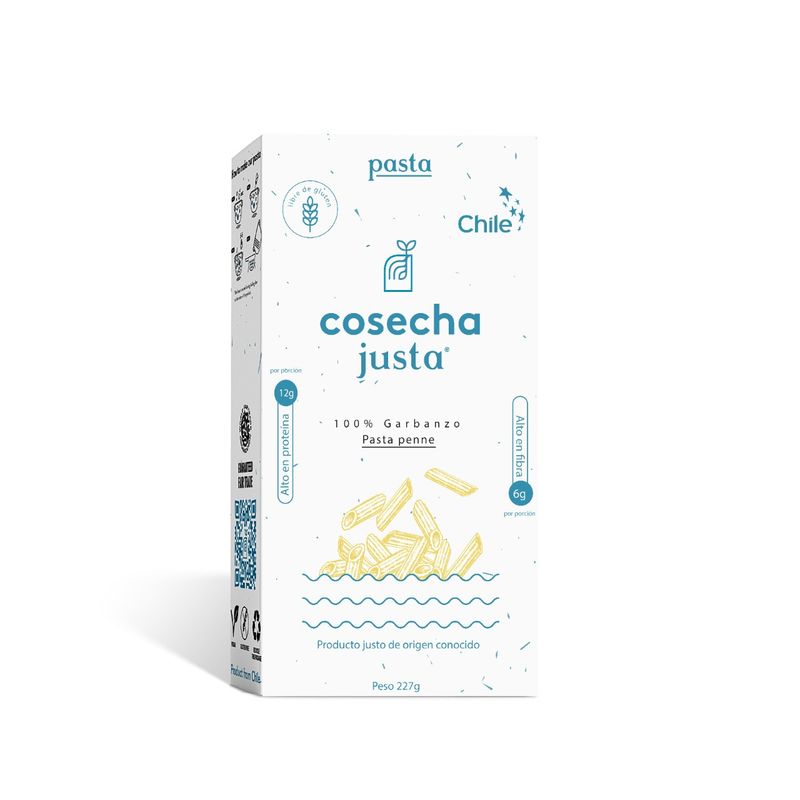 COSECHA JUSTA - Pasta penne de garbanzos Sin gluten