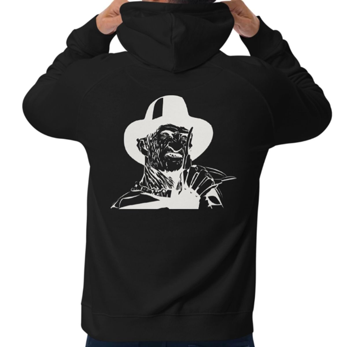 EKODECO - Poleron Canguro Algodon Premium Freddy Krueger Reflectante
