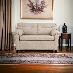 MUEBLES AMERICA - Sofá América 2 Cuerpos Cuero Auris Beige