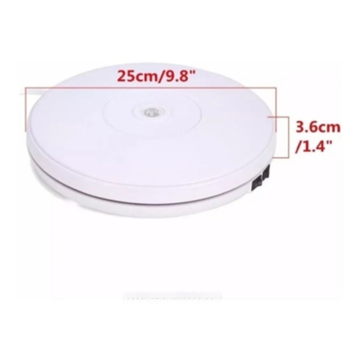 GENERICO - Base Giratoria De Fotografía O Exhibición 360° Con Led 25cm